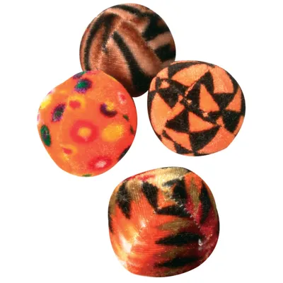 Balles multicolores lot de 4 pour chat