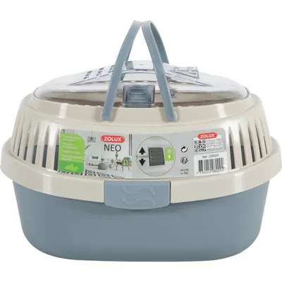 Panier de transport NEO gris . 25 x 33 x hauteur 22 cm. pour rongeur.