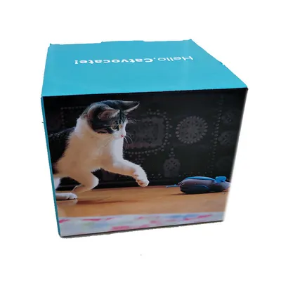 IntiMeg Juego de 5 juguetes azules para gatos con forma de ratón