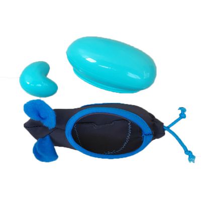 IntiMeg Juego de 5 juguetes azules para gatos con forma de ratón