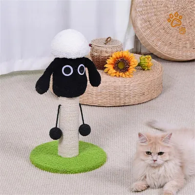 IntiMeg Poteau de grattage en sisal pour chat
