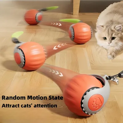 PurrfectFun Boule Interactive pour Chat - Roulement Automatique