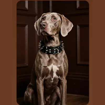 IntiMeg Collier pour chien en cuir