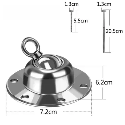 IntiMeg Piquet d'ancrage pivotant à 360° pour chien