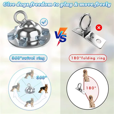 IntiMeg Piquet d'ancrage pivotant à 360° pour chien