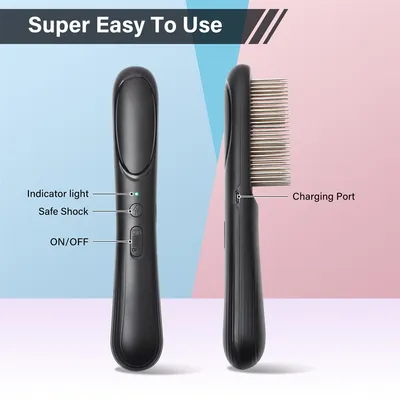 IntiMeg Électronique Peigne antiparasitaire pour chien et chat