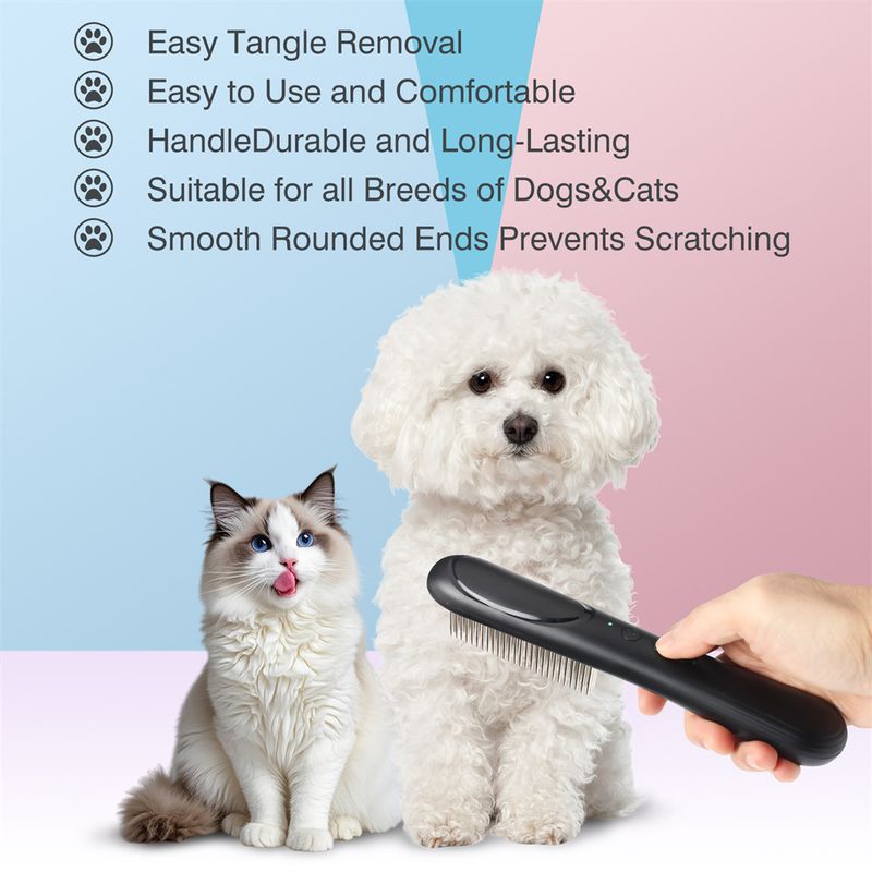 IntiMeg Électronique Peigne antiparasitaire pour chien et chat