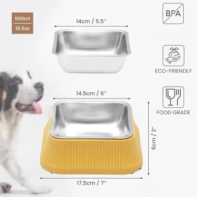 IntiMeg Gamelle pour Chien en Acier Inoxydable