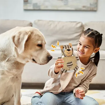 IntiMeg Jouet à corde couineur pour chien