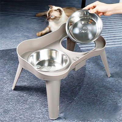 IntiMeg Comedero elevado para perros y gatos