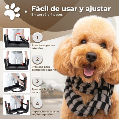 IntiMeg Porte-gamelles pour chien réglable