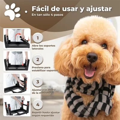IntiMeg Soporte ajustable para comedero de perro