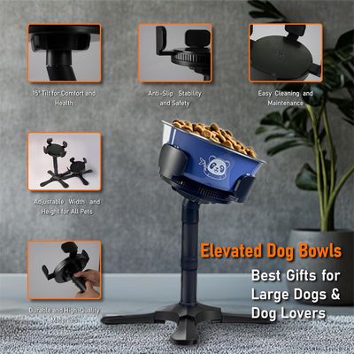 IntiMeg Porte-gamelles réglable pour chiens