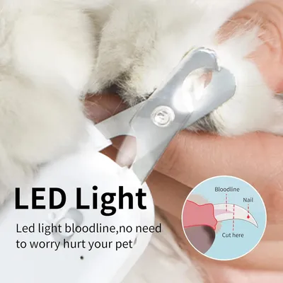 UAMLY Coupe-griffes pour animaux de compagnie avec lumière LED et UV