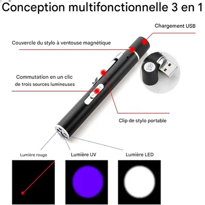 IntiMeg Pointeur laser multifonction