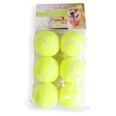 IntiMeg Lot de balles de tennis pour chien