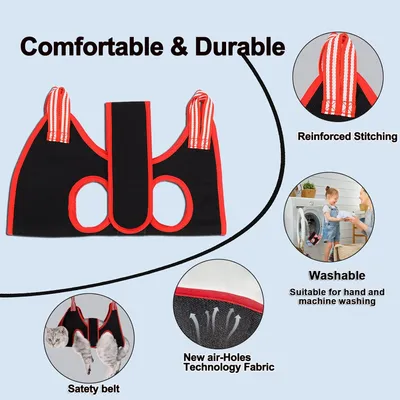 UAMLY Harnais hamac de toilettage pour chat