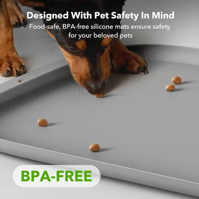 UAMLY Tapis de nourriture en silicone pour chat