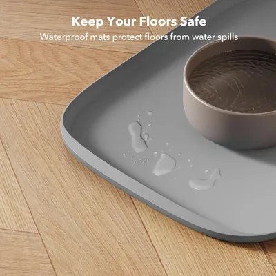 UAMLY Tapis de nourriture en silicone pour chat