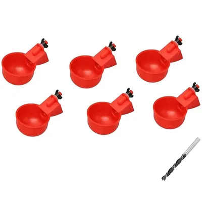 IntiMeg Lot de 6 abreuvoirs automatiques pour volailles IntiMeg Lot de 6 abreuvoirs automatiques pour volailles