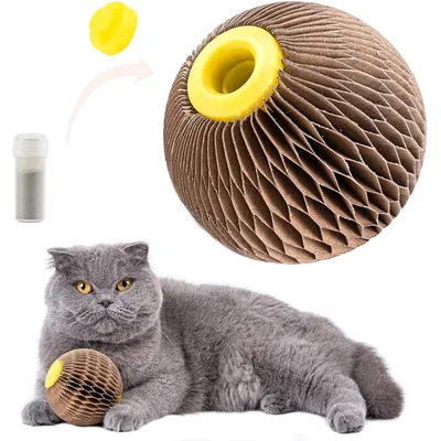 UAMLY Jouet à l'herbe à chat, balle à gratter