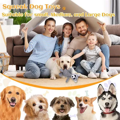 IntiMeg Jouet en peluche couineur pour chien