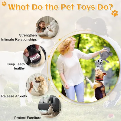 IntiMeg Jouet en peluche couineur pour chien