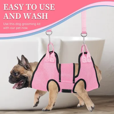 UAMLY Hamac de toilettage pour chien, avec sangle de sécurité