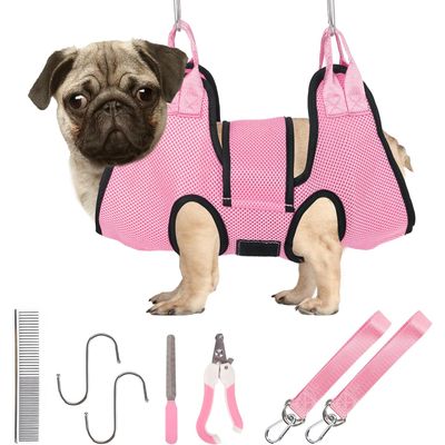 UAMLY Hamac de toilettage pour chien, avec sangle de sécurité