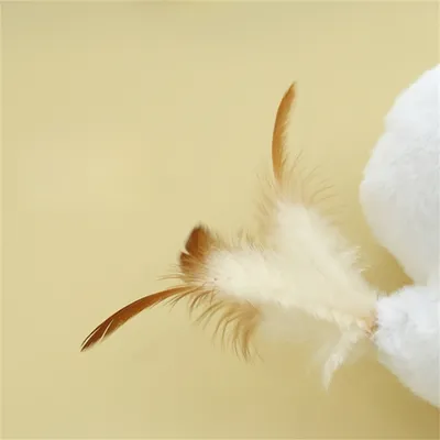 IntiMeg Jouet sonore pour chat, poupée de poulet avec menthe