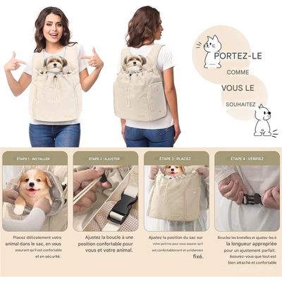 IntiMeg Mochila transportadora para perros preempacada