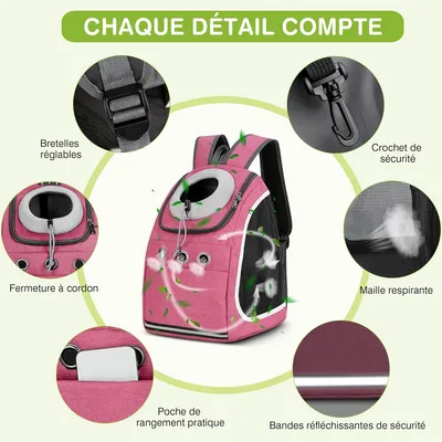 IntiMeg Sac à dos de transport pour chien