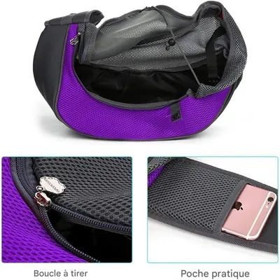 IntiMeg Sac bandoulière pour chat et chien