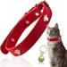 IntiMeg Katzenhalsband aus rotem Leder