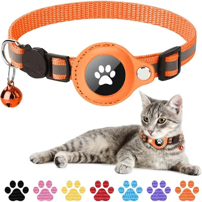Collier pour Chat et Petits Chiens - Compatible Airtag Apple
