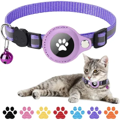 Collier pour Chat et Petits Chiens - Compatible Airtag Apple