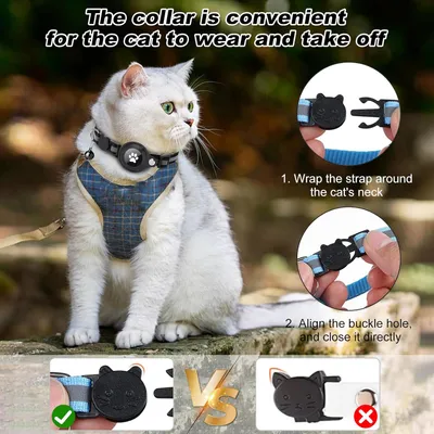 Collier pour Chat et Petits Chiens - Compatible Airtag Apple