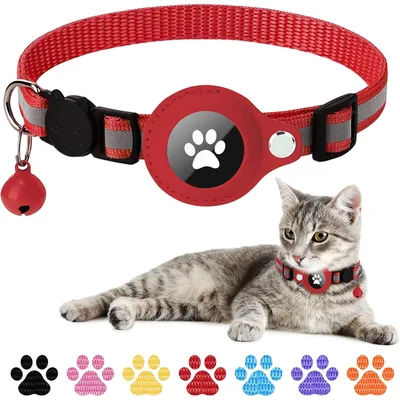 Collier pour Chat et Petits Chiens - Compatible Airtag Apple