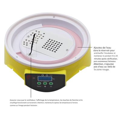 IntiMeg Incubadora automática para 7 huevos