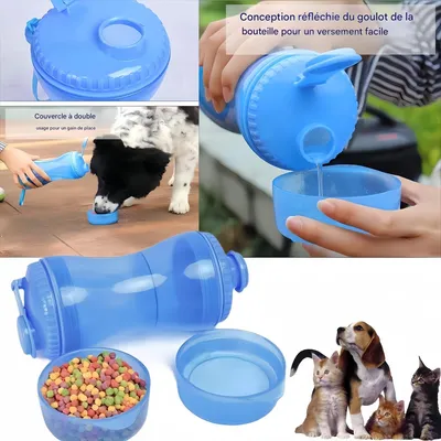 FurryFusion Bouteille d'eau portable pour chien