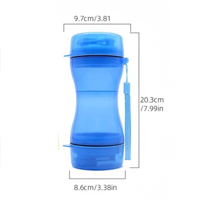 FurryFusion Bouteille d'eau portable pour chien