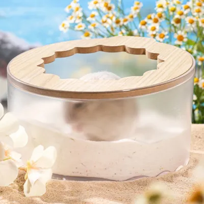 FurryFusion Boîte de bain de sable pour rongeurs