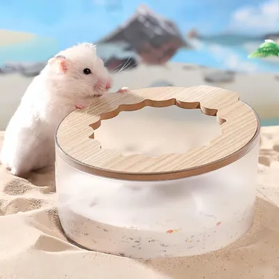 FurryFusion Boîte de bain de sable pour rongeurs
