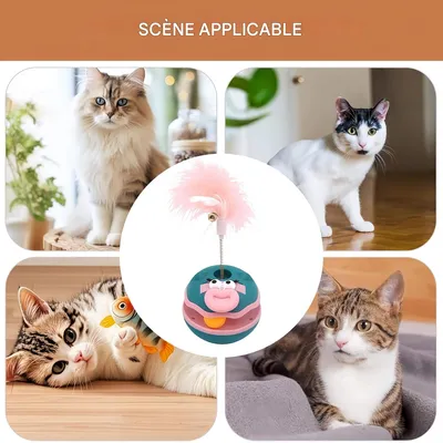 FurryFusion Jouet pour chat Tumbler Ball