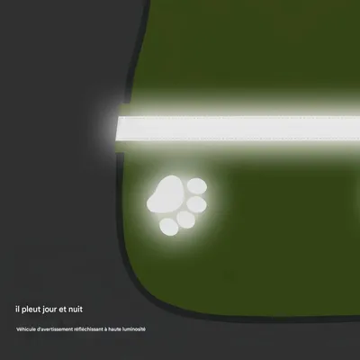 FurryFusion Gilet de sécurité réfléchissant pour chien