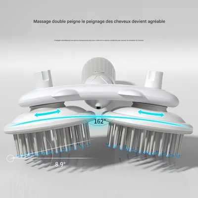 FurryFusion Brosse de toilettage pour chat à double tête