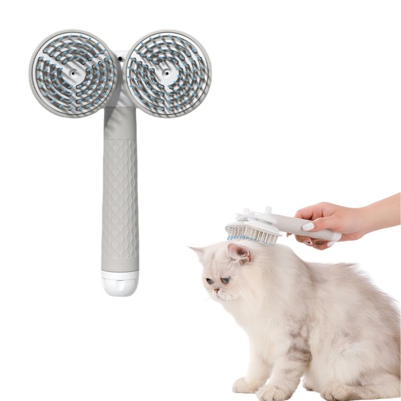 FurryFusion Brosse de toilettage pour chat à double tête