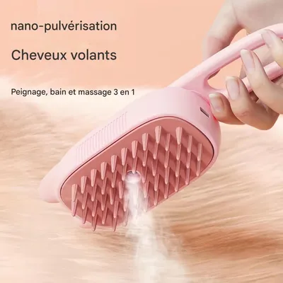 FurryFusion Brosse de toilettage à vapeur pour chats et chiens