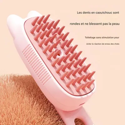 FurryFusion Brosse de toilettage à vapeur pour chats et chiens