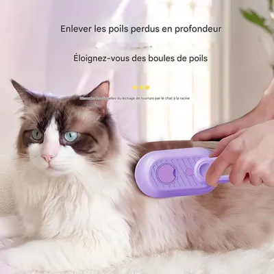 FurryFusion Brosse de toilettage à vapeur pour chat